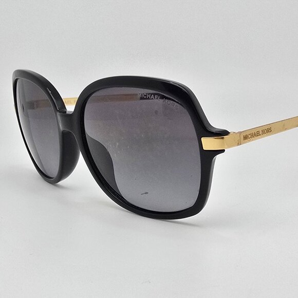 Michael Kors MK2024F Adrianna II Black Gold Frame Polarized Grey Lens Sunglasses - Picture 1 of 15